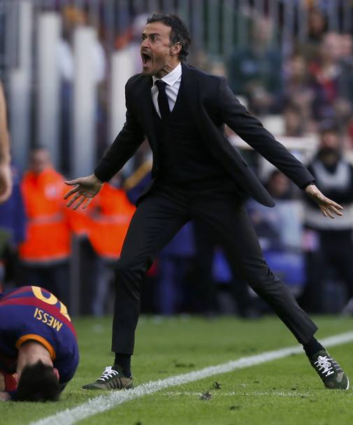 Messi a terra, Luis Enrique furioso. Reuters